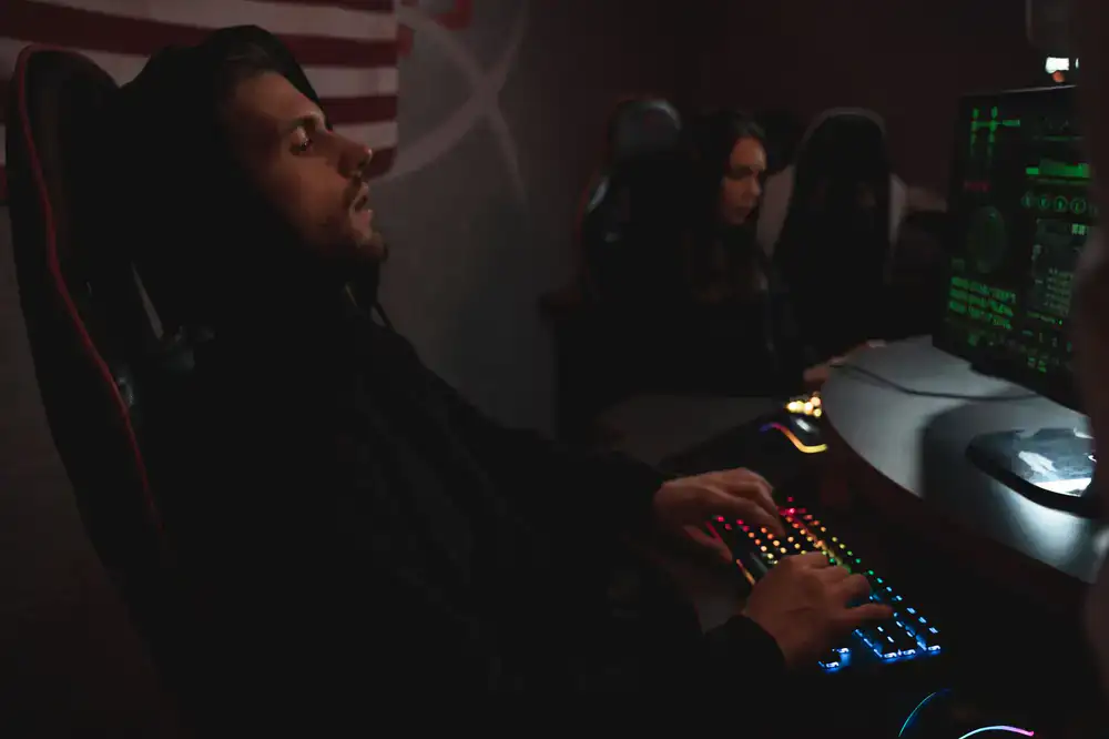 Specialist reviewing localized game interface
